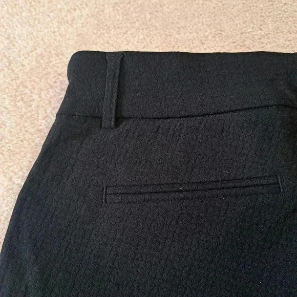 NWT Hilary Radley Black Pants Slim Leg Textured Stretch Size 6 Ankle-length Pant - Picture 8 of 11
